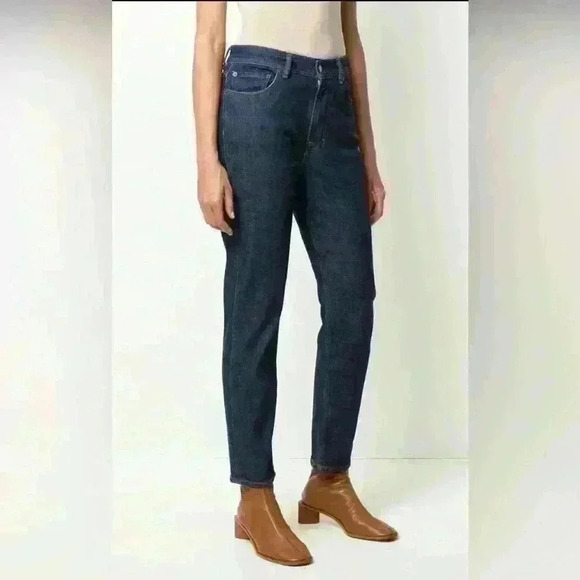 Everlane High Waist Dark Wash Jeans Size 29 Tall - Picture 2 of 10